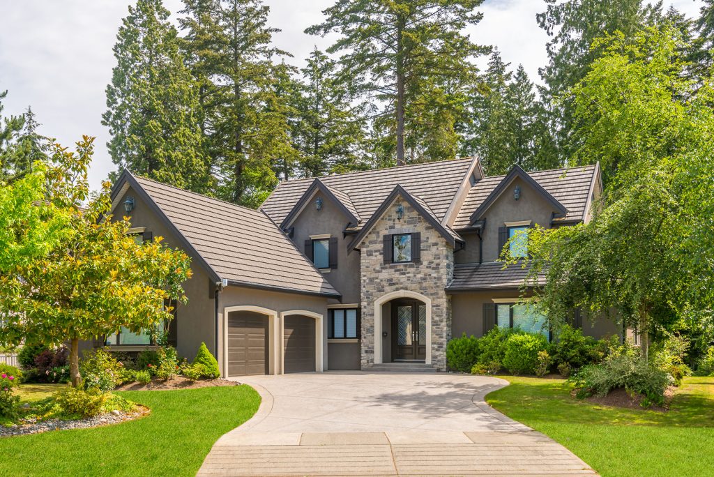 A very neat and colorful home with gorgeous outdoor landscape in suburbs of Vancouver, Canada.